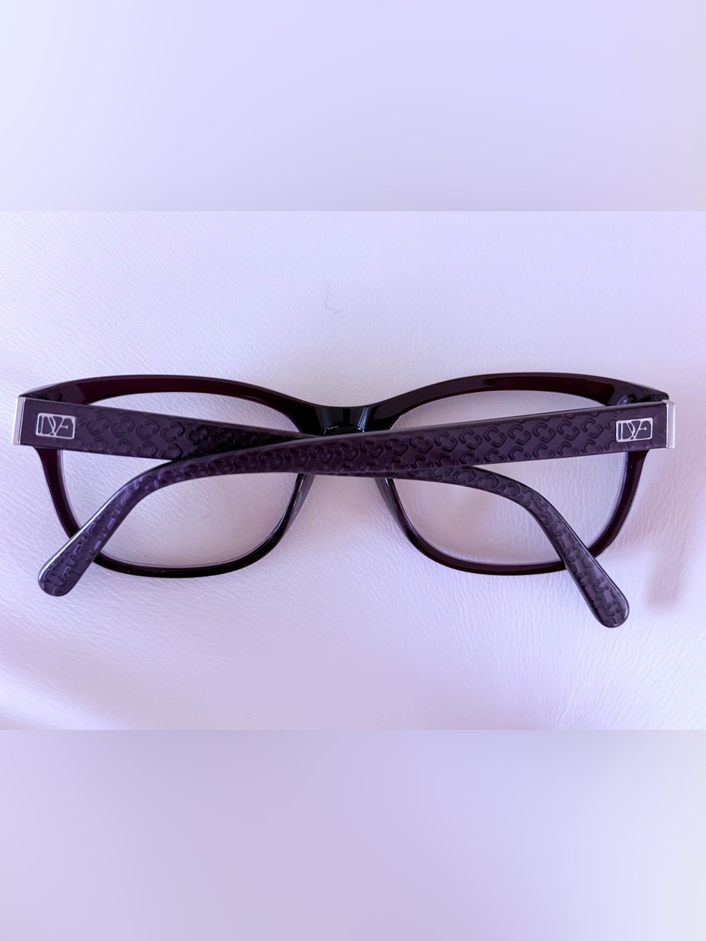 Diane Von Furstenberg Women’s Eyeglass Frames in Dark Purple.